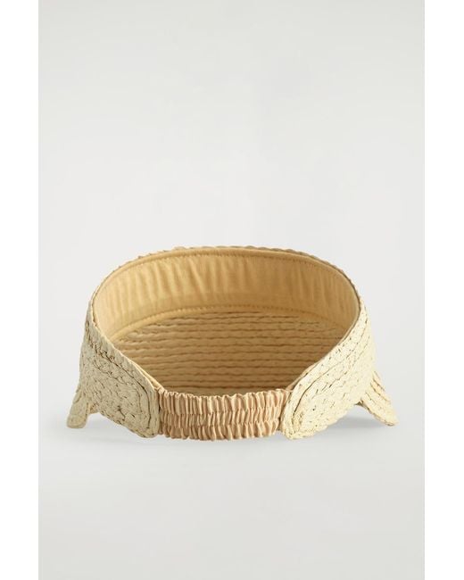 COS Natural Woven Paper Visor