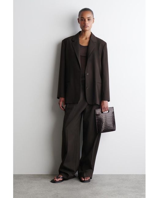 COS Black Folio Mini Bag