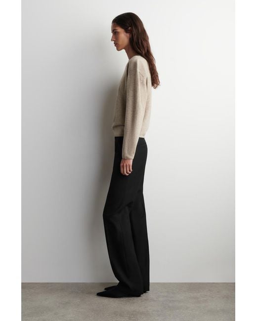 COS Natural Merino Wool Crew-Neck Jumper