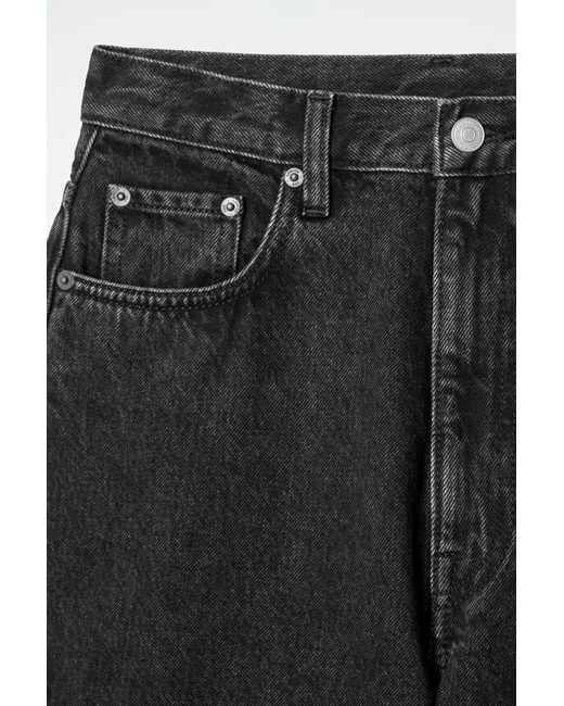 COS Gray Bay Barrel-Leg Jeans