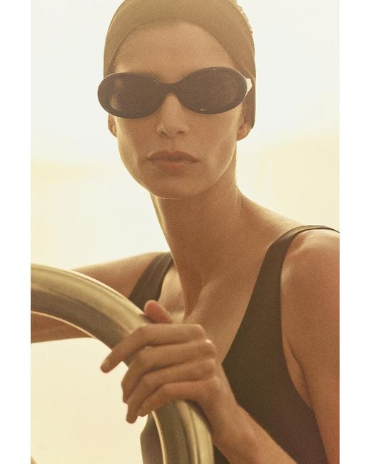 COS Black Colour-Block Scuba Tank Swimsuit