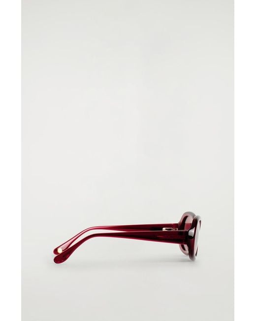 COS Red Oval Sunglasses
