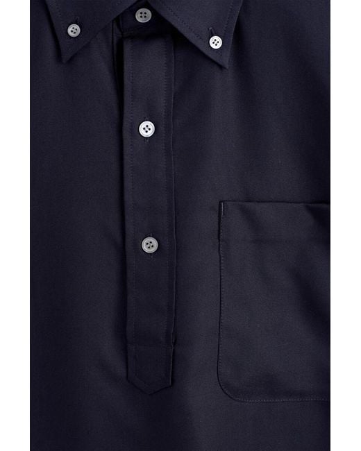COS Blue Oversized Popover Shirt for men
