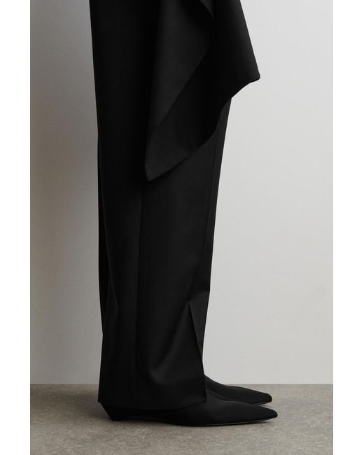 COS Black Pointed Scuba Sock Ankle Boots