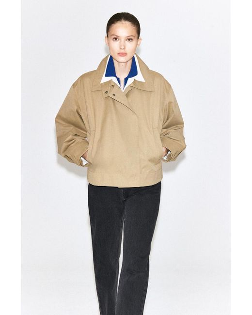 COS Natural Rounded Short Trench Jacket