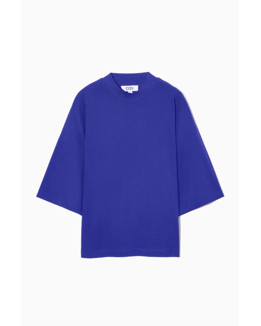 cos oversized mock neck tshirt