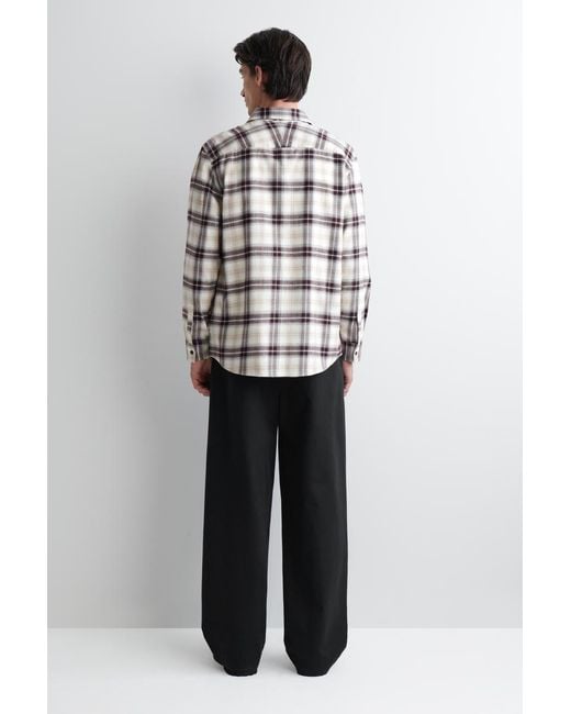 COS Natural Checked Pima Cotton Shirt for men