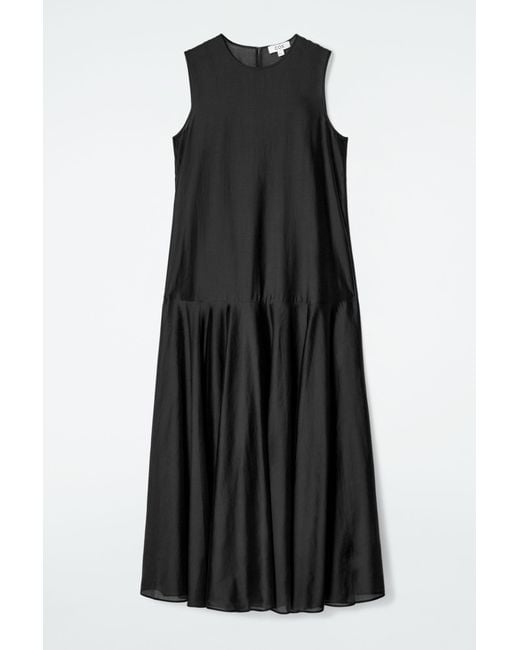 COS Black Sheer Maxi Dress