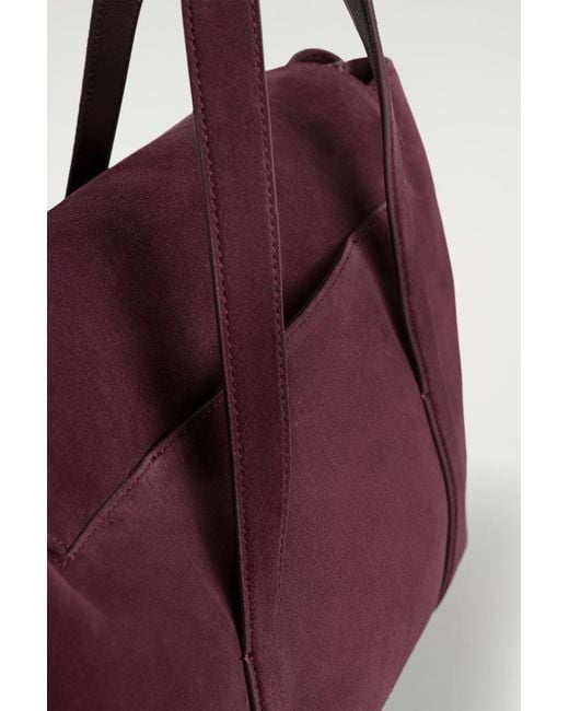 COS Purple Easel Tote Bag