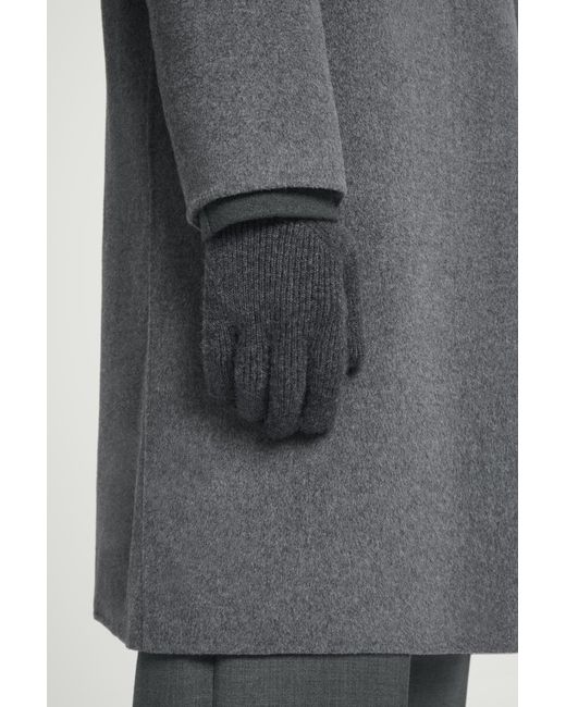 COS Gerippte Handschuhe Aus Kaschmir in Gray für Herren