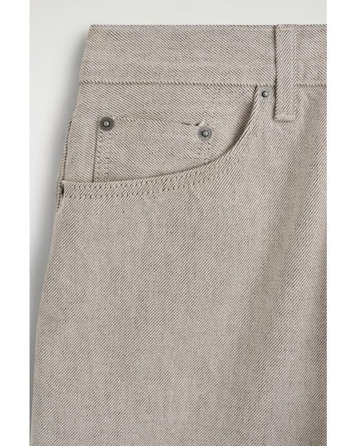 COS Natural Facade Straight-Leg Jeans
