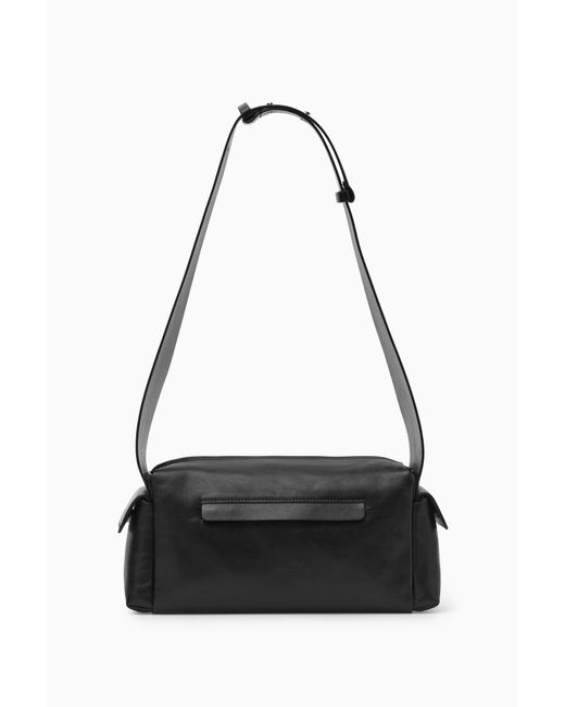 COS Black Pocket Crossbody - Leather