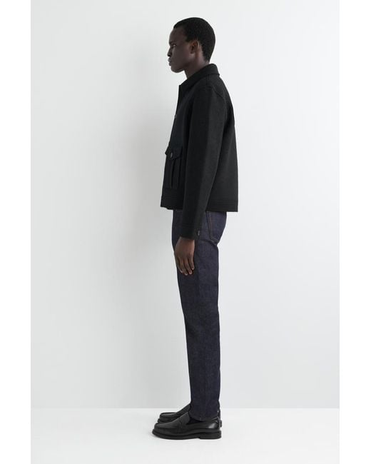 COS Black Boiled-Wool Jacket for men