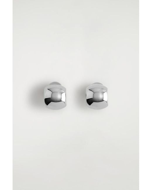 COS Metallic Mini Half-Hoop Earrings