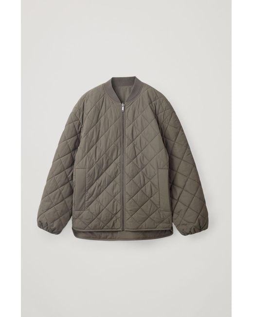 COS Green Reversible Quilted Jacket