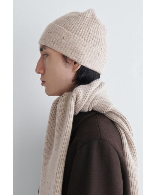 COS Natural Wool-Cashmere Beanie