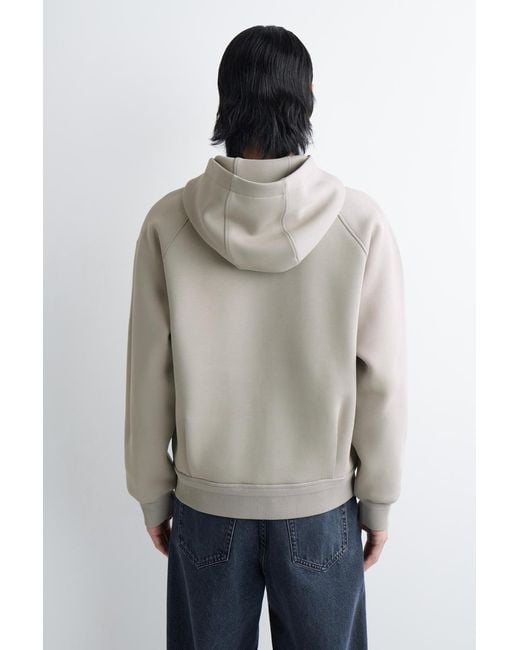 COS White Cotton-Piqué Zip-Up Hoodie for men