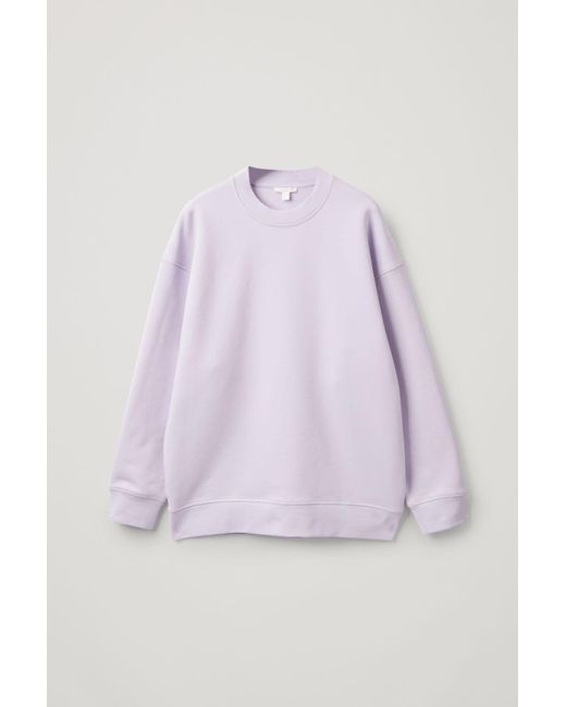 COS Purple Oversized Sweatshirt