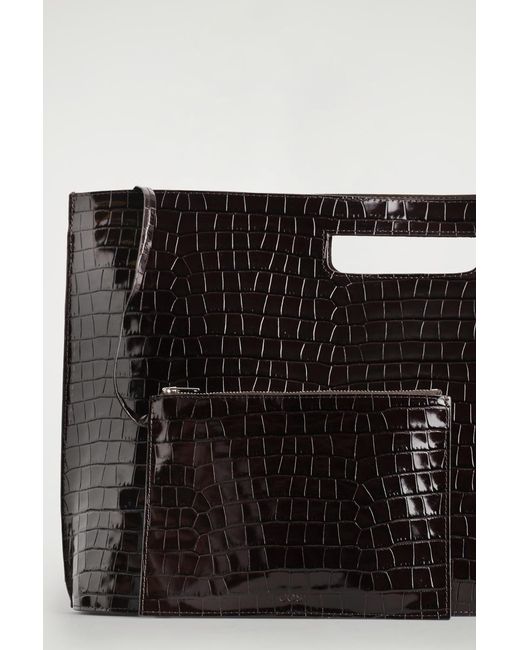 COS Black Folio Oversized Bag
