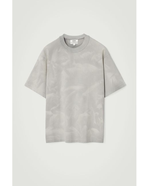 COS Gray Oversized Acid-wash Cotton T-shirt for men