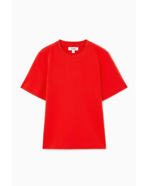 COS Red Schlichtes T-shirt