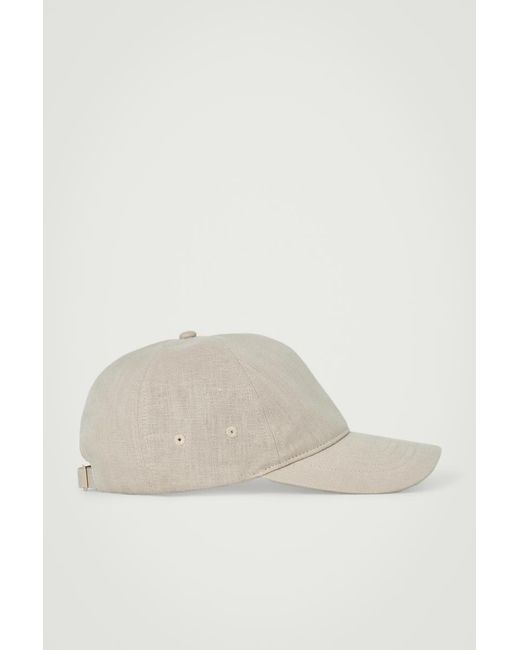 COS Basecap Aus Leinen in Black für Herren
