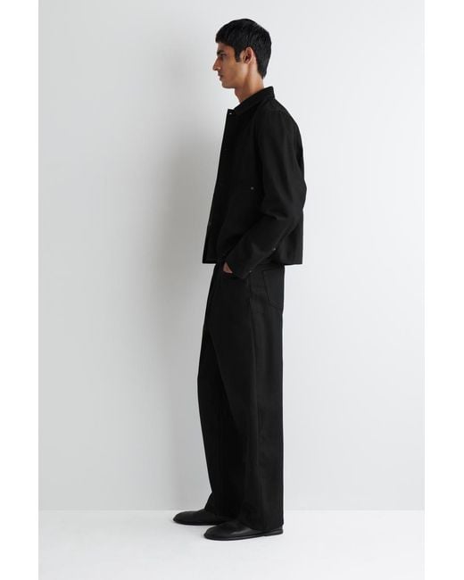 COS Black Rider Raw Selvedge Relaxed-Fit Straight-Leg Jeans for men
