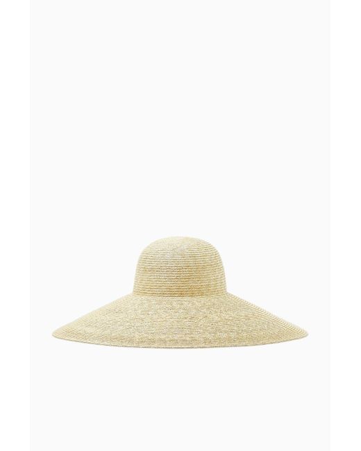 COS White Oversized Straw Hat
