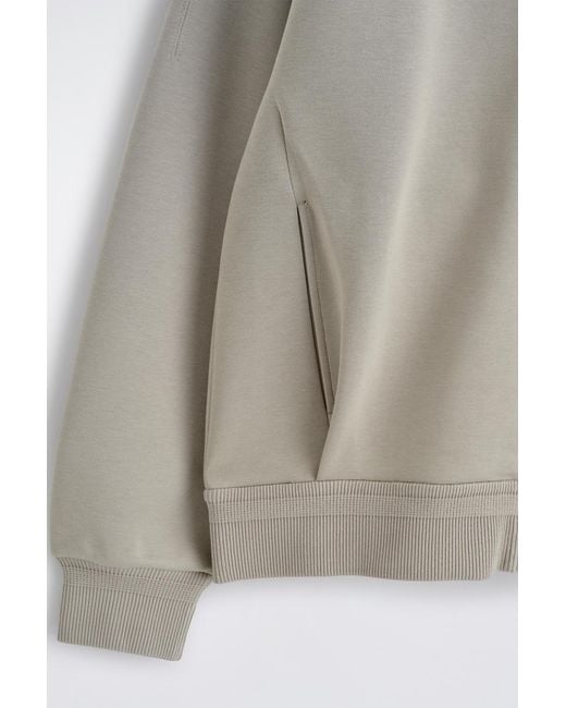 COS White Cotton-Piqué Zip-Up Hoodie for men