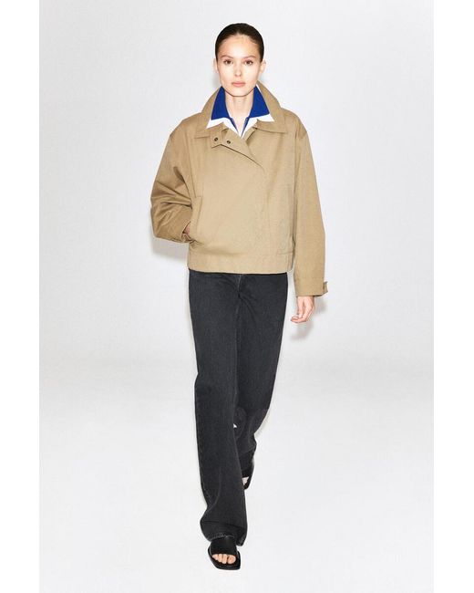COS Natural Rounded Short Trench Jacket