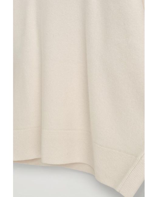 COS Natural Rounded Double-Faced Wool Sweater