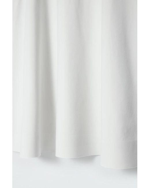 COS White Flared Mini T-shirt Dress
