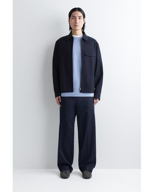 COS Blue Oversized Heavyweight T-Shirt for men