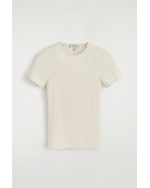 COS Natural Interlock Jersey T-Shirt