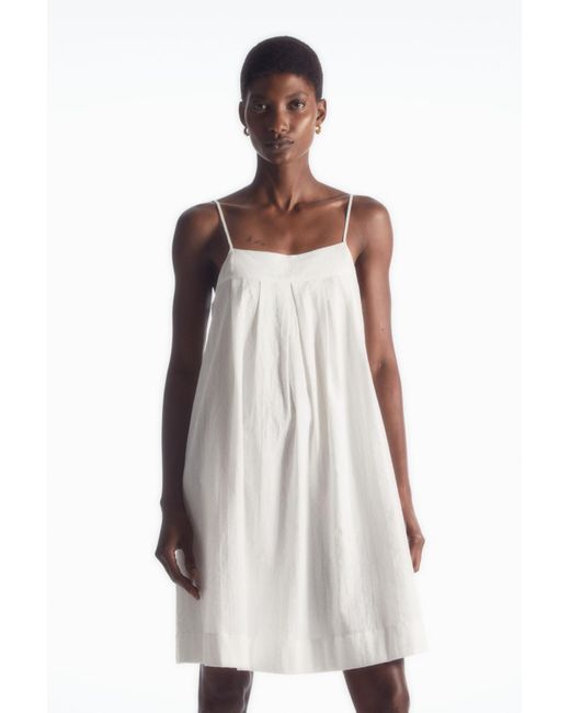 COS White Mini Slip Dress