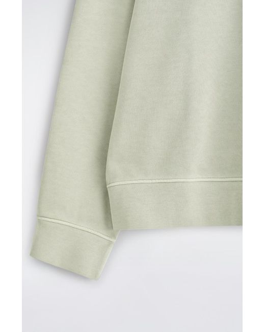 COS White Washed-Cotton Sweatshirt for men