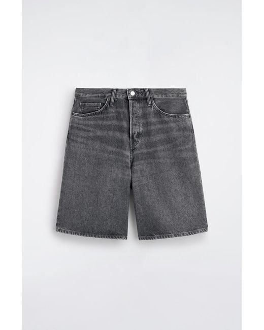 COS Gray Rider Relaxed-Fit Denim Shorts for men