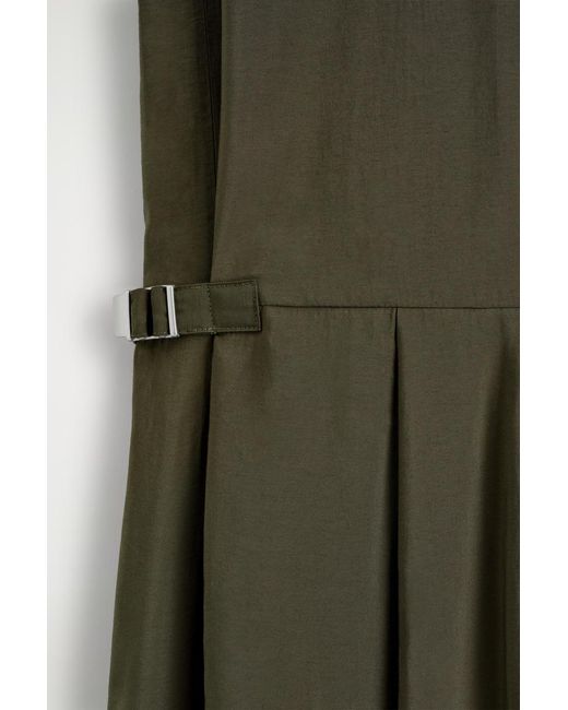 COS Green Shawl-Collar Utility Jumpsuit