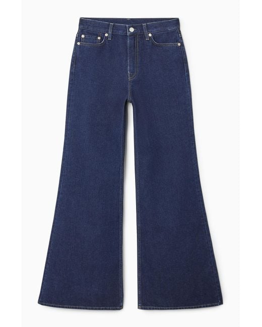 COS Blue Ray Flared Jeans