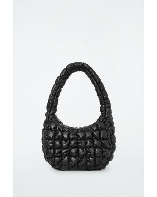 COS Quilted Mini Bag - Leather in Black | Lyst