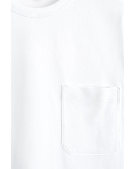 COS White Oversized Heavyweight T-Shirt for men