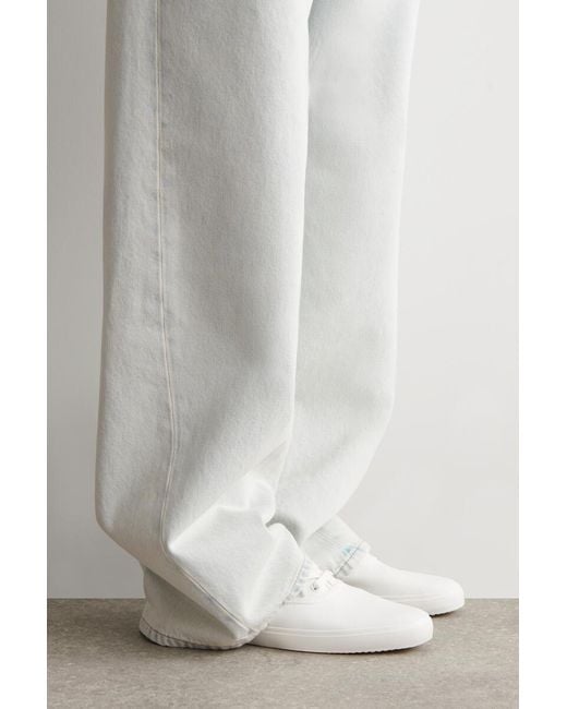 COS White Canvas Plimsoll Trainers