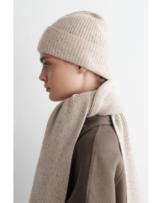 COS Natural Wool-Cashmere Beanie