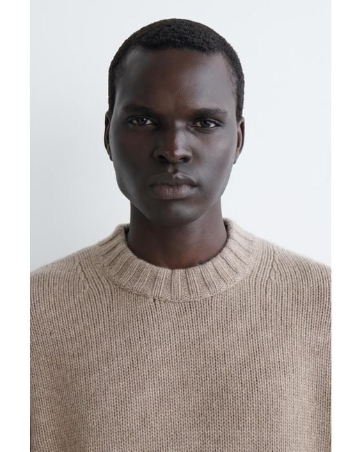 COS Natural Chunky Cashmere Crew-Neck Jumper for men