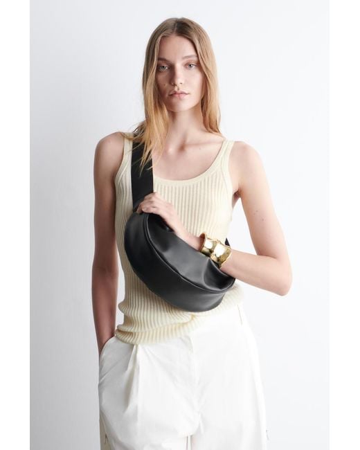 COS Swing Crossbody Bag - Leather in Black | Lyst UK