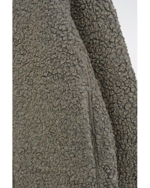 COS Green Hooded Teddy Jacket for men