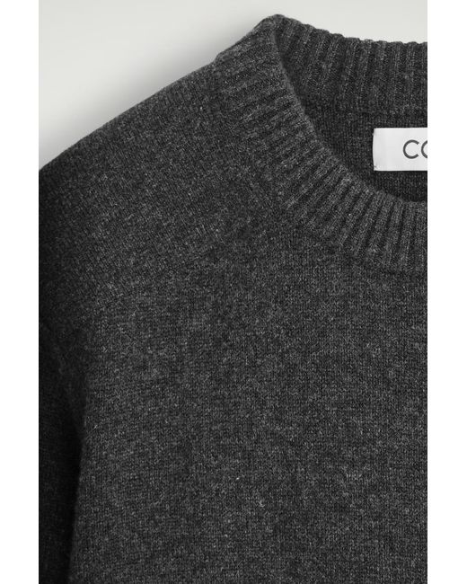 COS Black Cashmere Crew-Neck Sweater for men