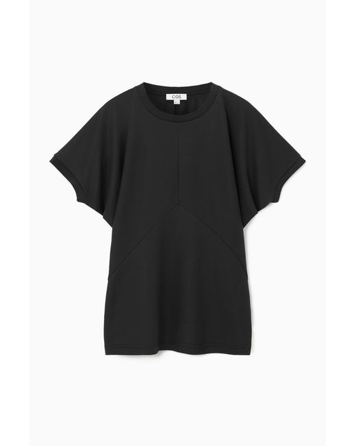 COS Black Panelled Batwing T-shirt