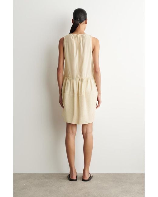 COS Natural Panelled Mini Dress