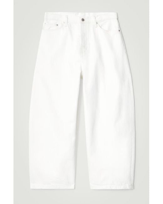 COS White Cask Barrel-leg Jeans for men